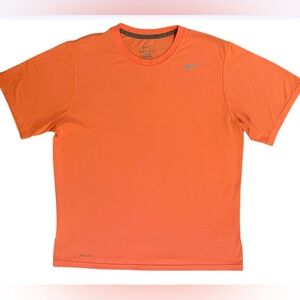 MEN’S NIKE DRI-FIT NEON ORANGE T-SHIRT size Large